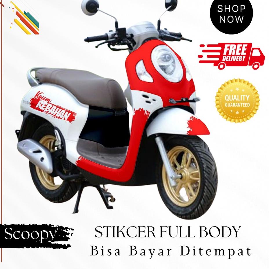 Jual Harga TERMURAAH.. Decal Sticker Scoopy Full Body FI Scopy Dekal ...