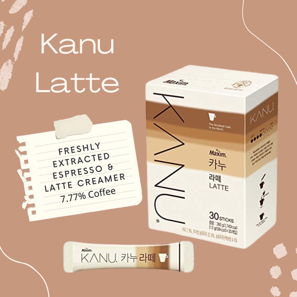 Jual Kanu Maxim Coffee Semua Rasa All Variant Korea Latte / Vanilla