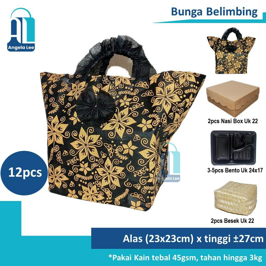 Jual Pcs Tas Kain Spunbond Pita U Dus X Hajatan Syukuran Batik Bunga Hajatan Syukuran