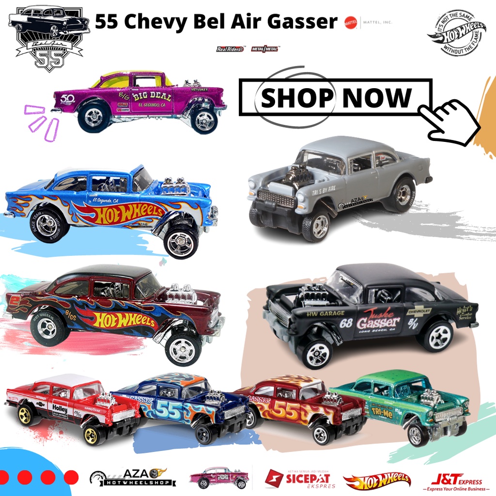 Jual BEST SELLER | 55 CHEVY BEL AIR GASSER | Diecast Hot Wheels HW ...