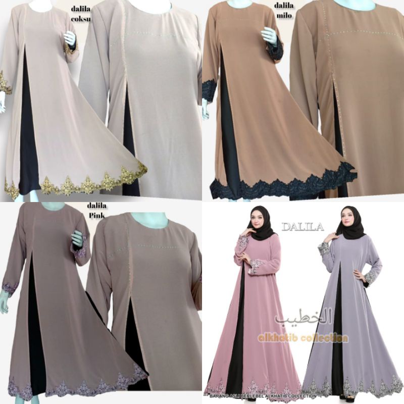 Jual Abaya Dalila Maxmara Alkhatib Collection Shopee Indonesia