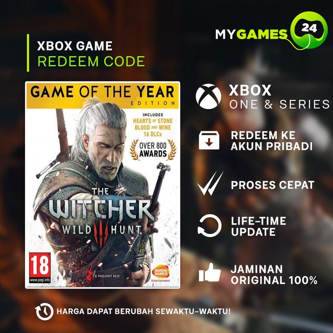 Jual The Witcher 3 Wild Hunt Goty xbox one series X|S digital redeem ...