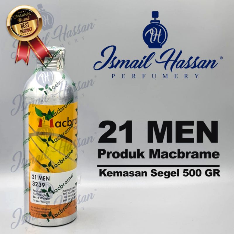 Jual Bibit Biang Parfum 21 Men Produk Macbrame Packing Segel 500gr