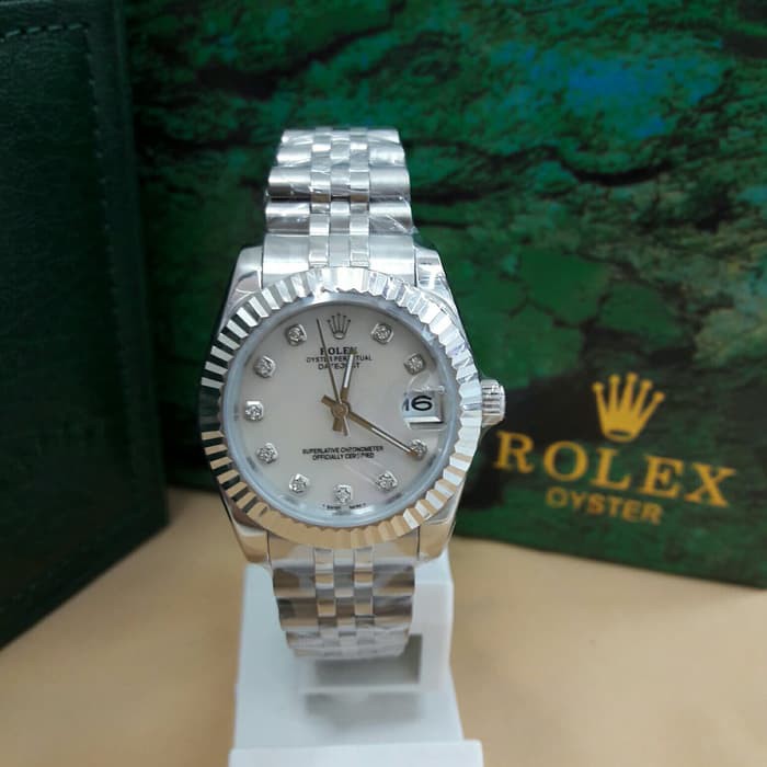 JAM TANGAN WANITA ROLEX OYSTER PERPETUAL DATEJUST AUTOMATIC KW SUPER 1 2
