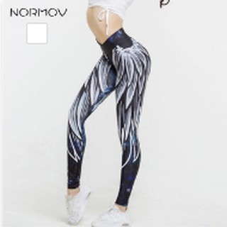 NORMOV Fitness Clothing Yoga Leggings Tights Women Legging Sport Femme  Breathable Push Up Pants Female Training Running Clothes