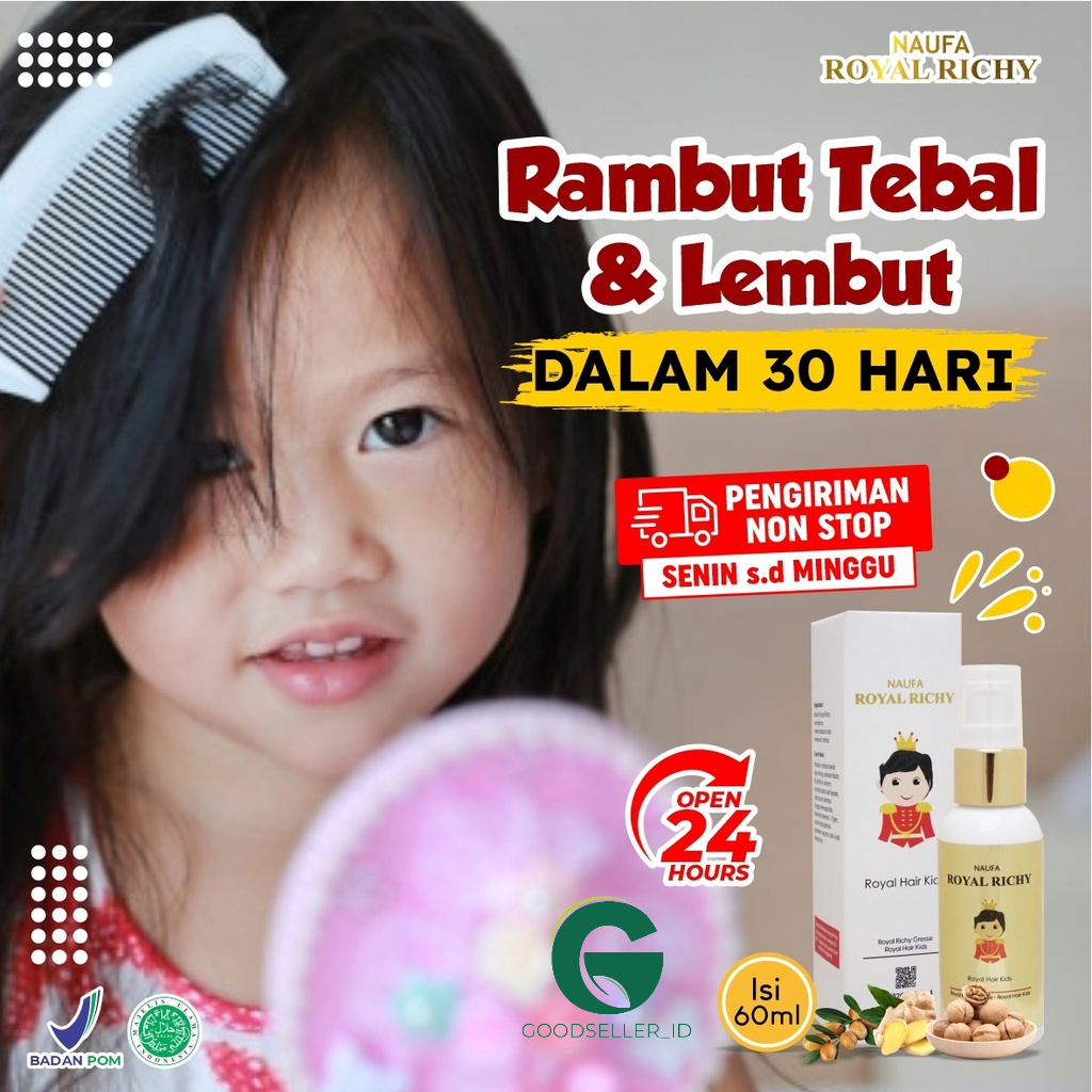 Jual Naufa Royal Richy Hair Serum Penumbuh Pelebat Penyubur Rambut Bayi ...