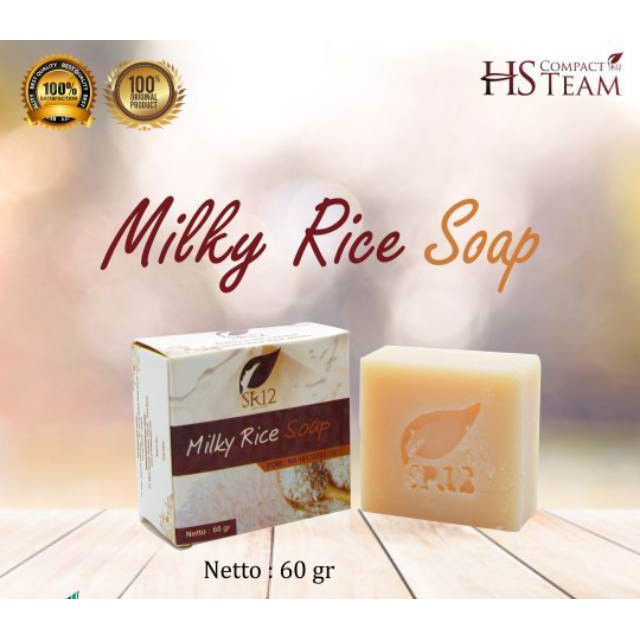 Jual MILKY RICE SOAP SR12 / SABUN WAJAH KOMBINASI Shopee Indonesia