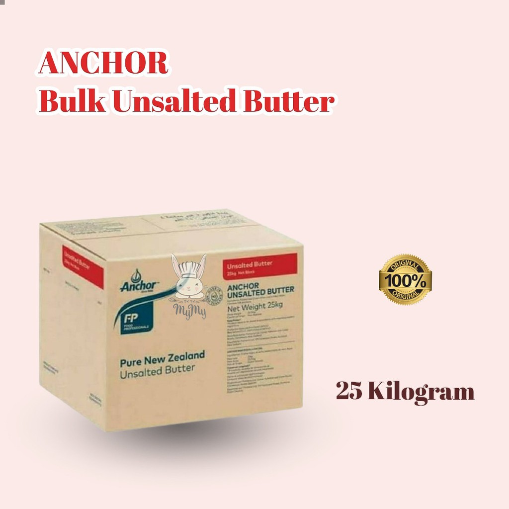 Jual anchor butter bulk unsalted 25kg | Shopee Indonesia