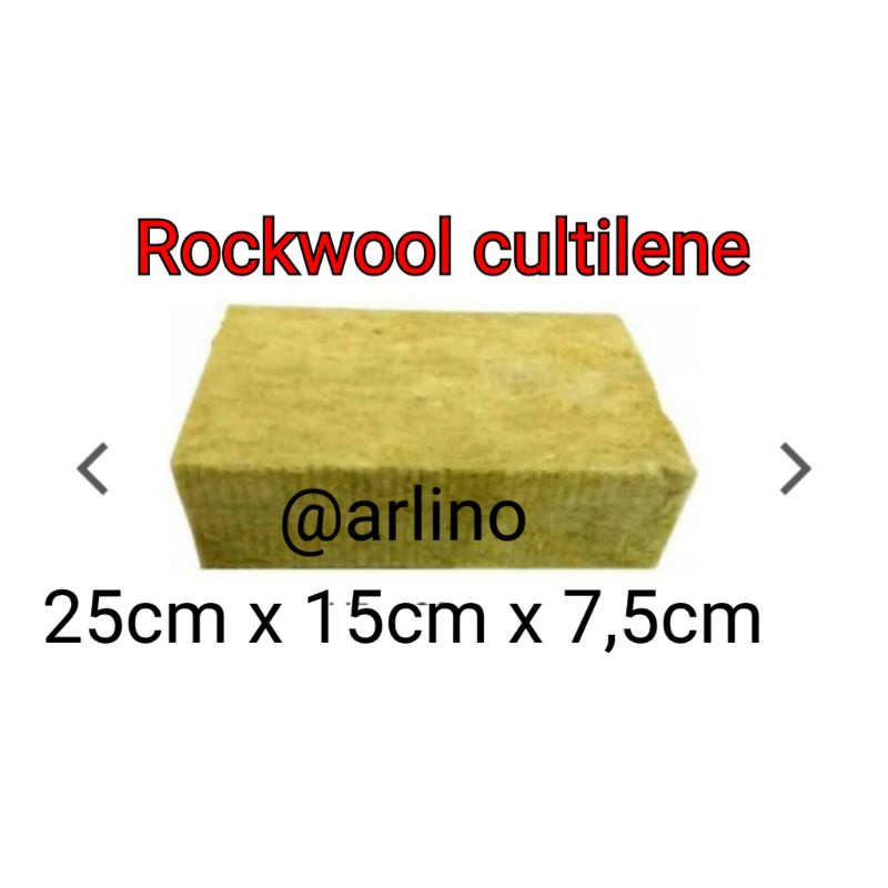 media tanam hidroponik rock wool cultilene 1/4 slab