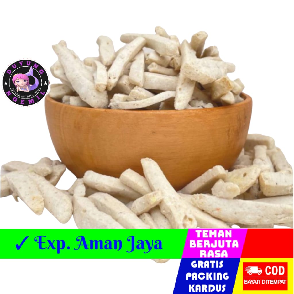 Jual [500g] Basreng Stik Pedas Daun Jeruk - Duyung Ngemil - Jajanan ...