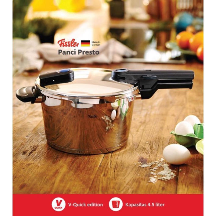Jual fissler panci presto vitaquick 22 cm 6 ltr ORI Made In Germany Shopee Indonesia