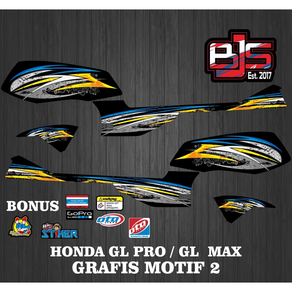 Jual [COD] Stiker Sticker Striping GL PRO GRAFIS New 1 | Shopee Indonesia