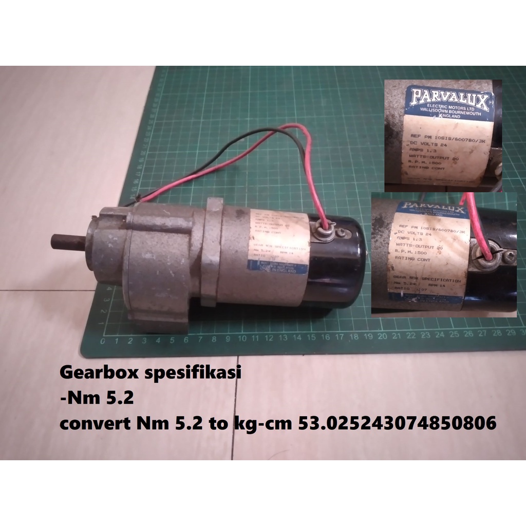 Jual DC Motor Gearbox England 24V 14Rpm High Torque Shopee Indonesia