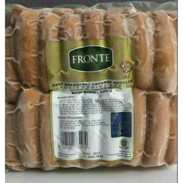 Jual FRONTE Beef Breakfast Sausage / Sosis sapi hotel kemasan repack ...