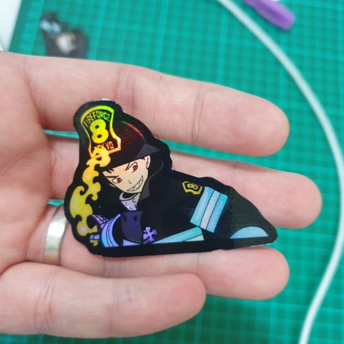 Jual Sticker Hologram Anime - PSH119 - Shinra Kusakabe - Fire Force ...
