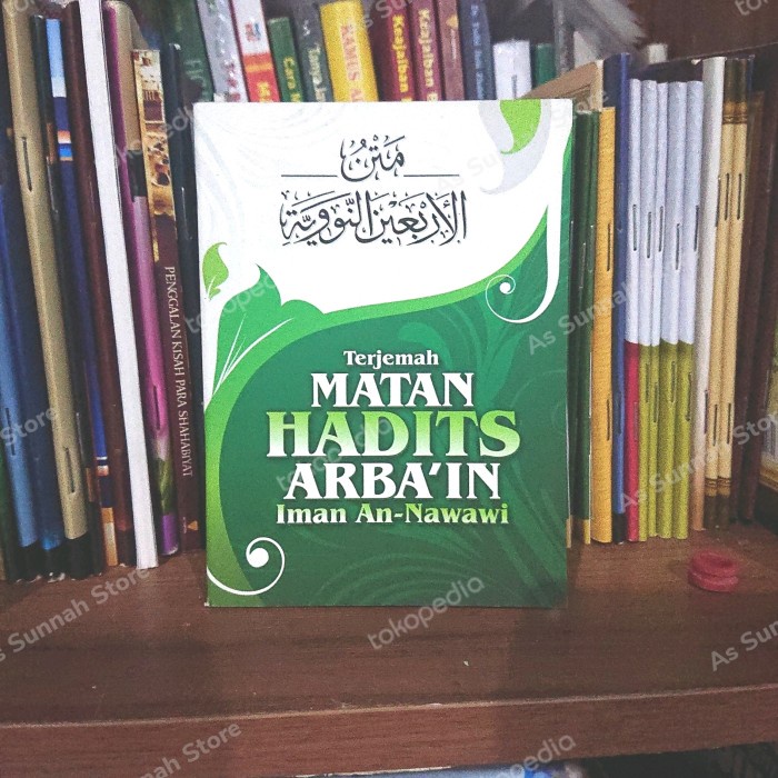 Jual Buku Saku Matan Terjemah Hadits Arbain Imam An Nawawi | Shopee ...