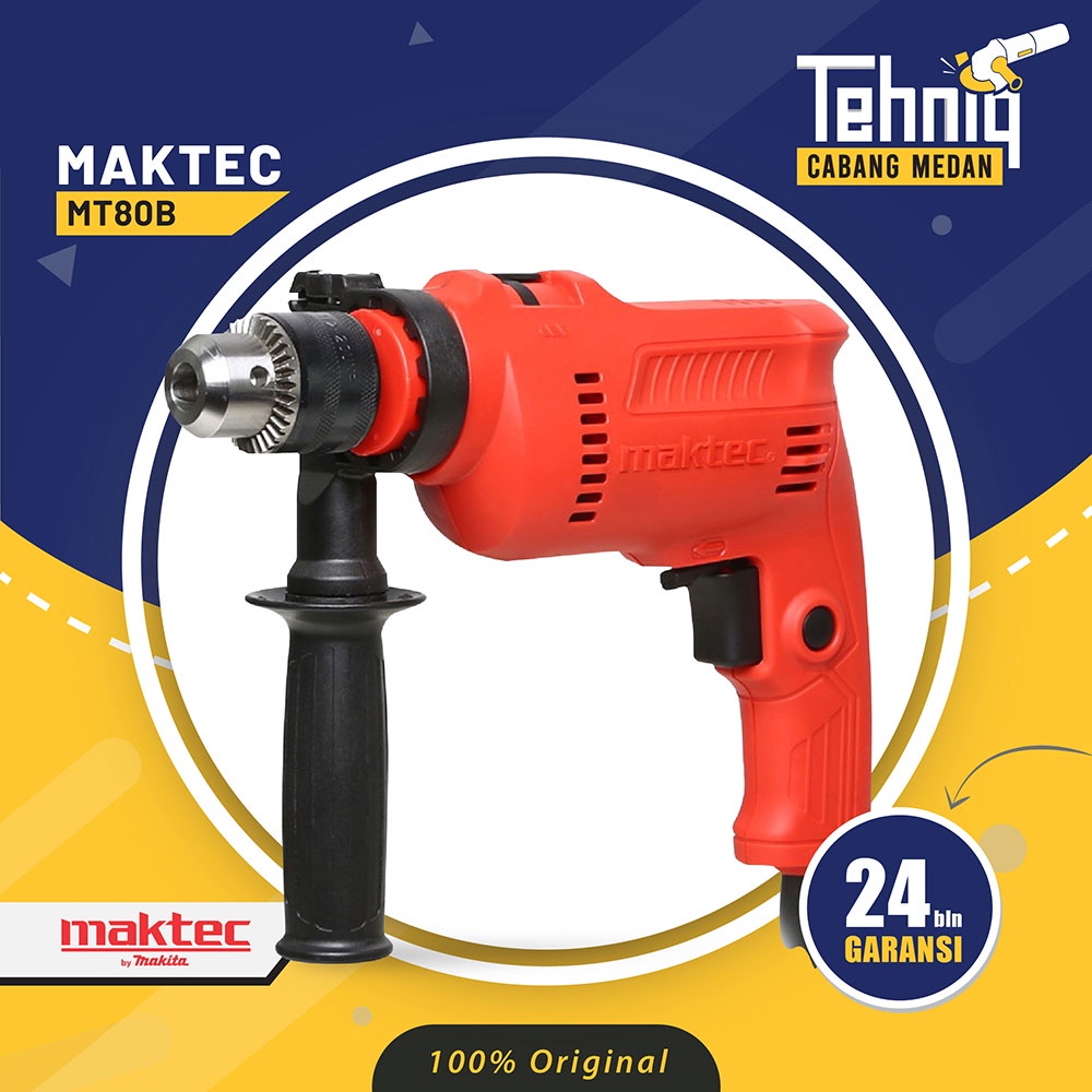 Jual Mesin Bor Listrik Tangan Beton Tembok Dinding Maktec Mt B Impact Drill Mm Shopee