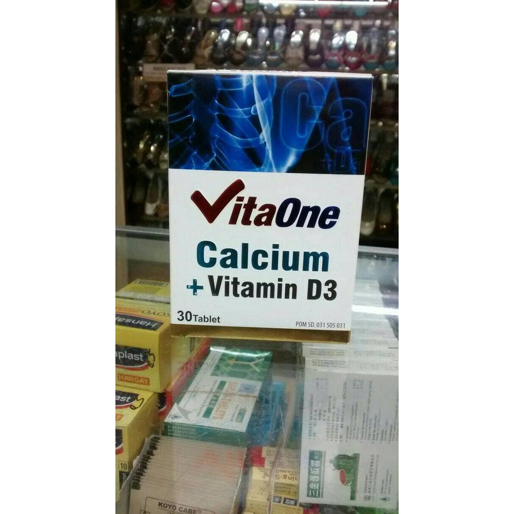 Jual Original Multivitamin Vita One Calcium +Vitamin D3 Isi 30 Tablet Shopee Indonesia