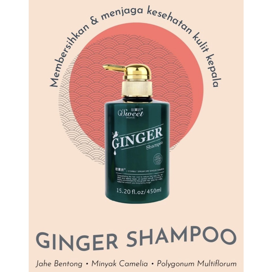 Jual O'Sweet Singapore Ginger Shampoo Anti Rontok Osweet 450ML Shopee
