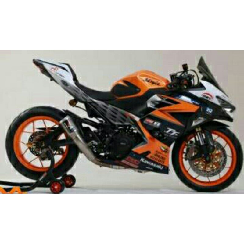 Jual stiker decal sticker striping motor ninja 250cc full body thn 2018