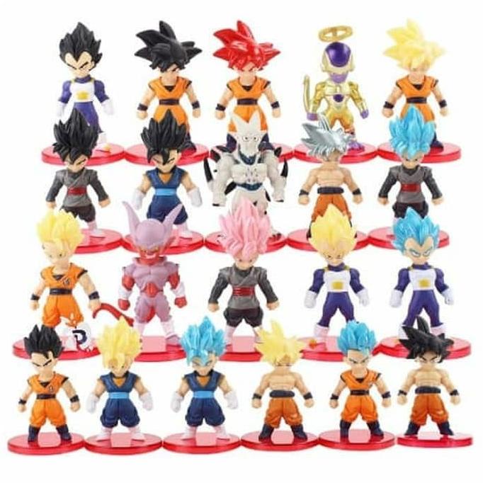 Jual DRAGON BALL Action Figure Set 21 Chibi Koleksi Pajangan Hiasan ...