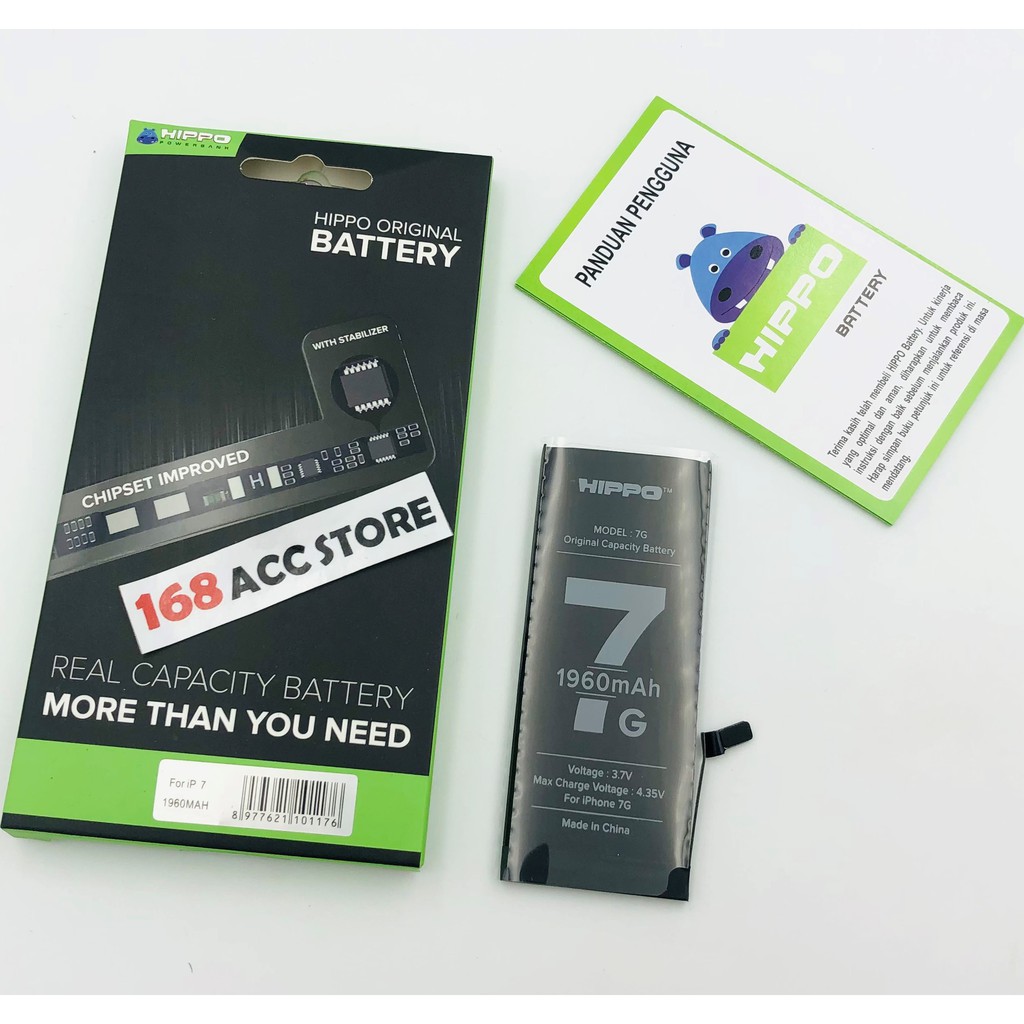 Jual BATERAI IPH 7 HIPPO / BATERAI DOUBLE POWER HIPPO IPH 7G | Shopee ...