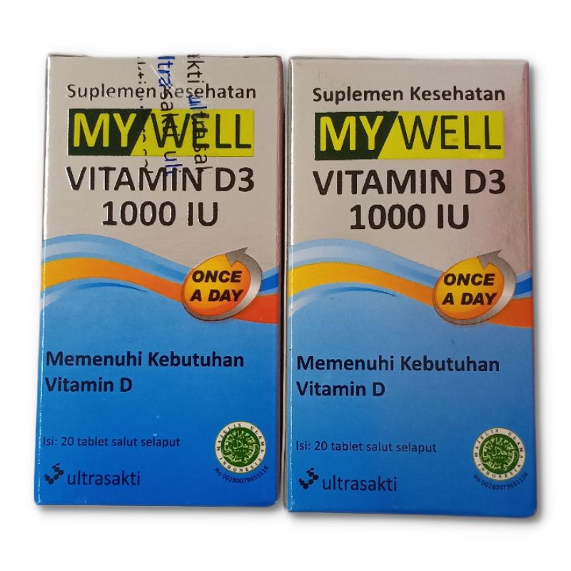 Jual MY WELL VITAMIN D3 1000 IU Shopee Indonesia