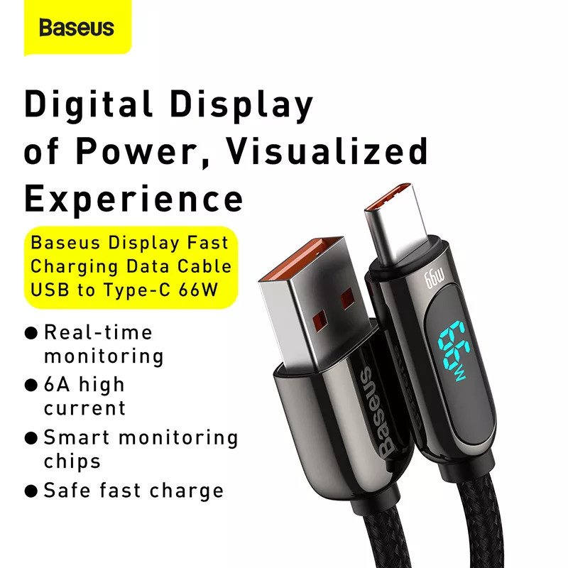 Jual Baseus Display Data Cable USB to Type C 66W Type C to C 100W ...
