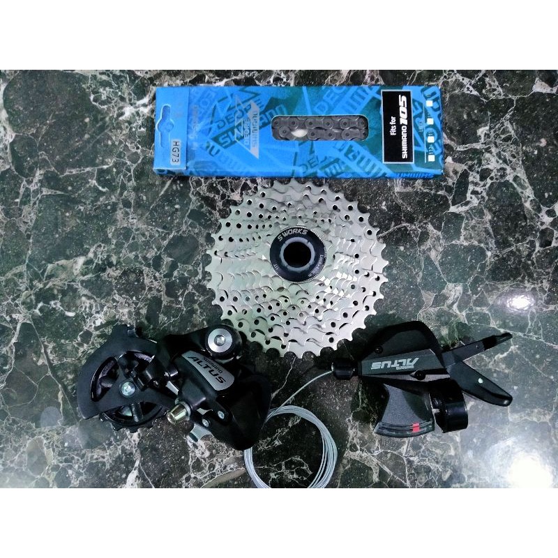 Jual Groupset grupset Shimano Altus 9 Speed 16 inch Troy Gust Seli Original Shopee Indonesia