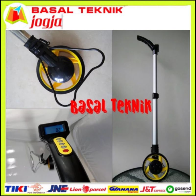 Jual Meteran Dorong Digital 1 Roda Digital Elektrik Measuring Wheel ...