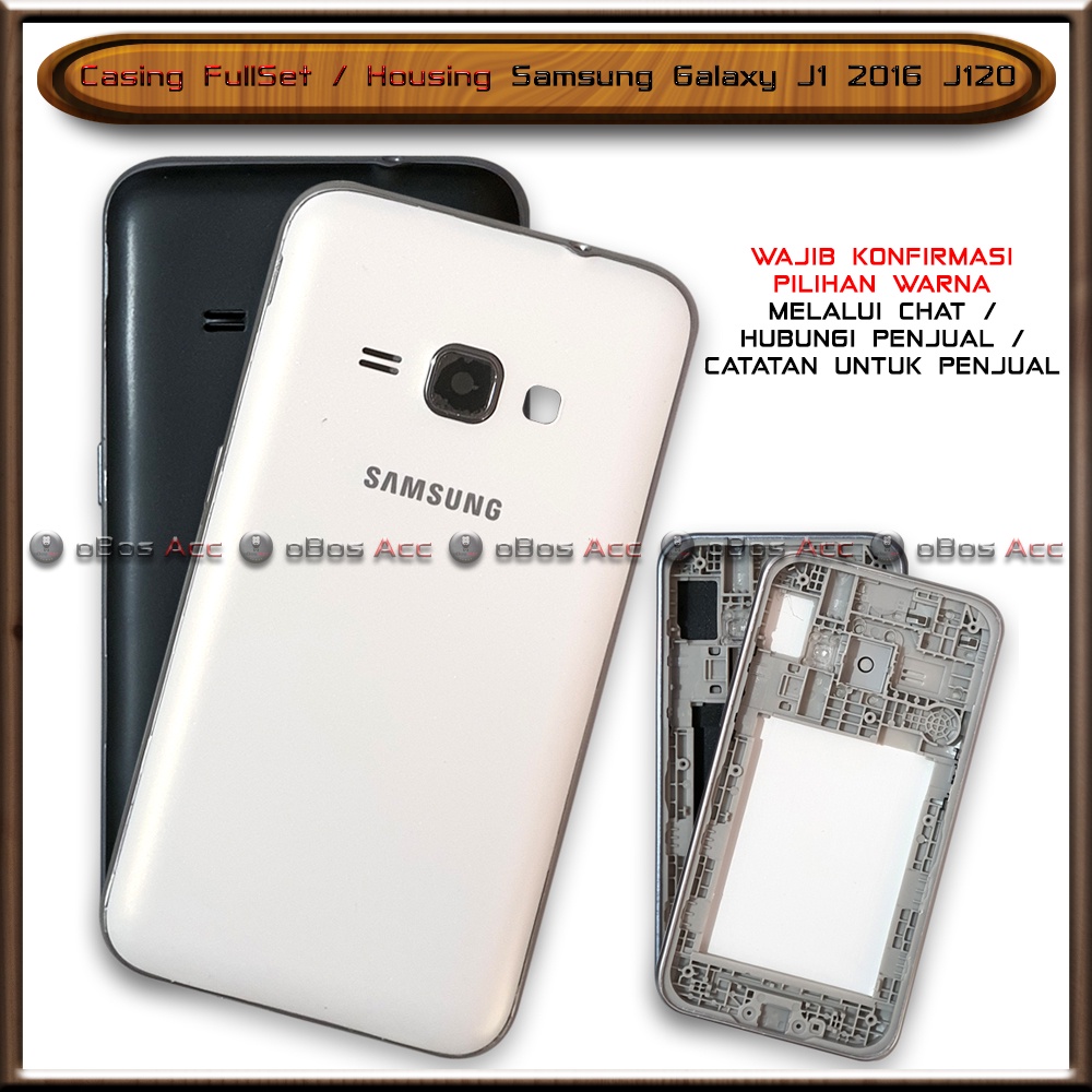 Jual Casing FullSet HP Housing Samsung Galaxy J1 2016 J120 Full Set |  Shopee Indonesia