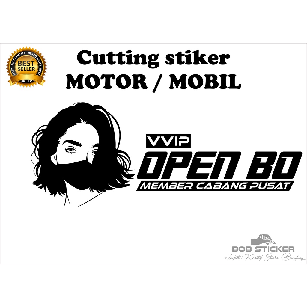 Jual cutting sticker open bo michat, stiker motor open bo | Shopee Indonesia