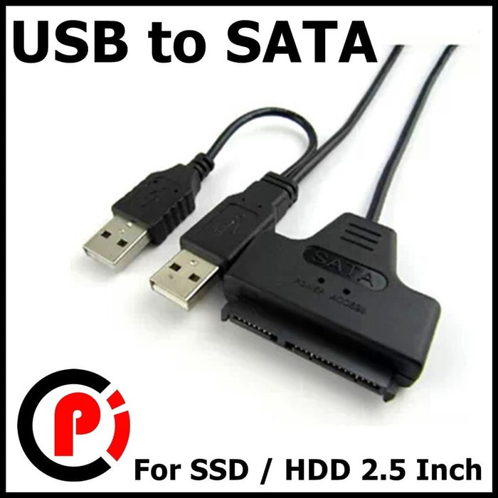 Jual Kabel Converter SATA to USB 2.0 HDD SSD 2.5 Inch Adapter | Shopee ...