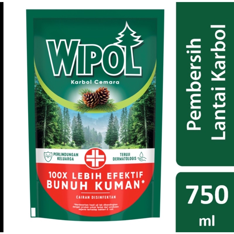 Jual Wipol Karbol Cemara Pembersih Lantai 750 Ml Shopee Indonesia