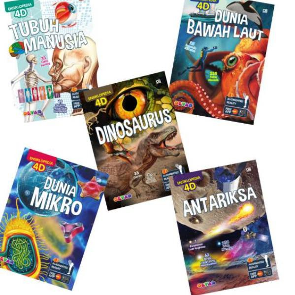 Jual Buku Ensiklopedia 4D Antariksa Dinosaurus Tubuh Manusia Dunia ...