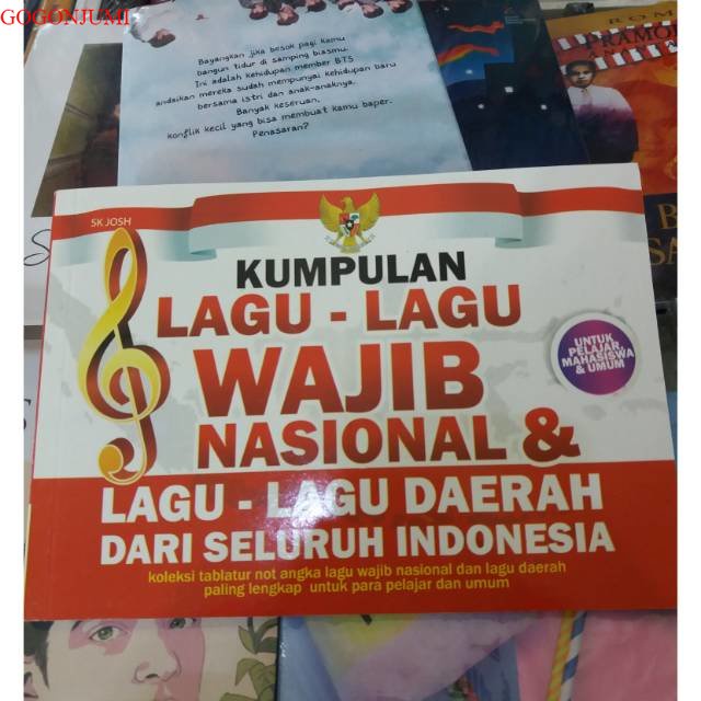 Jual Buku Kumpulan lagu lagu wajib nasional dan lagu daerah | Shopee