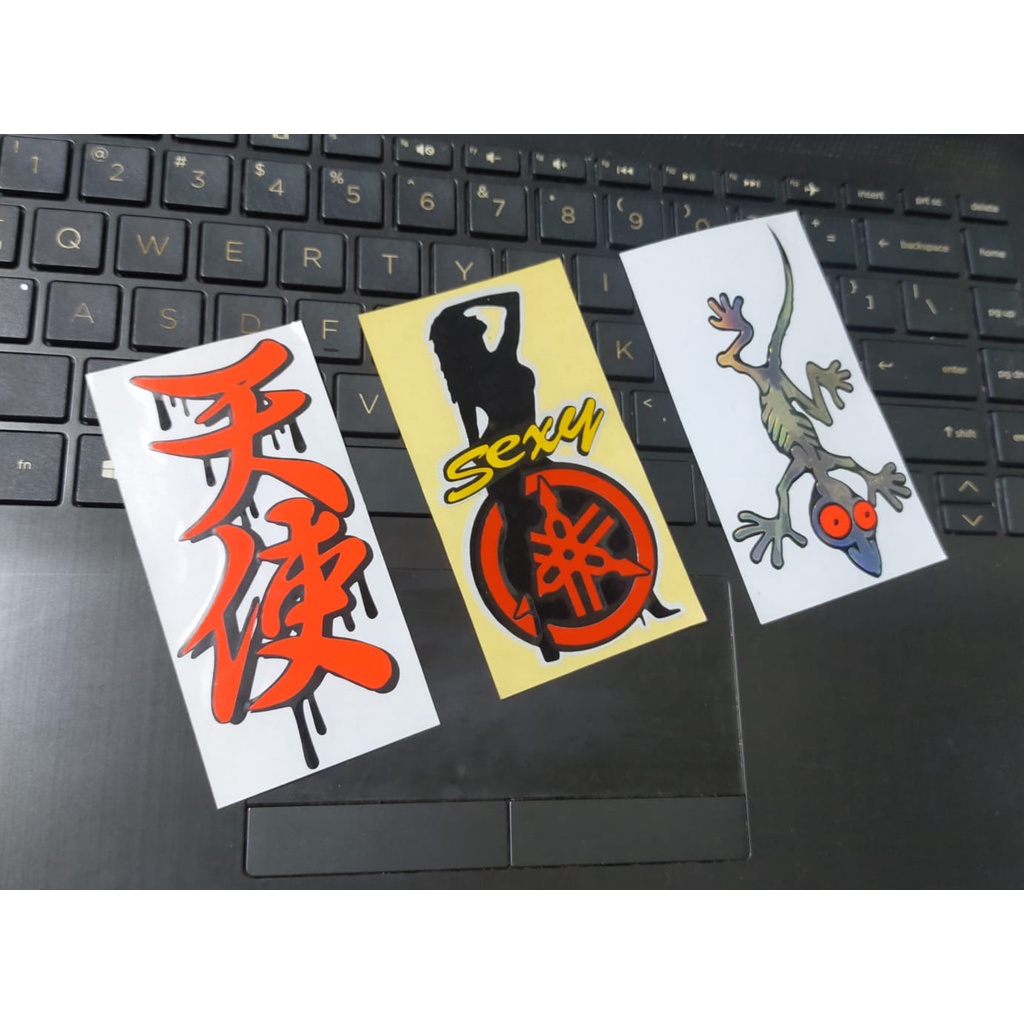 Jual Stiker Cutting Stiker Sticker Tulisan Jepang Kanji Stiker Cicak