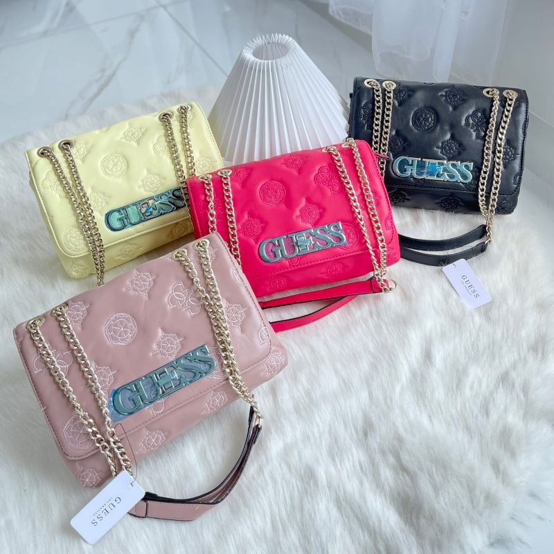 Guess chic embroidered logo crossbody sale