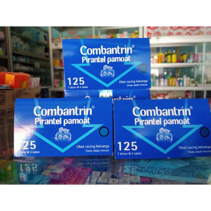 Jual COMBANTRIN TABLET 125MG ISI 4TABLET | Shopee Indonesia