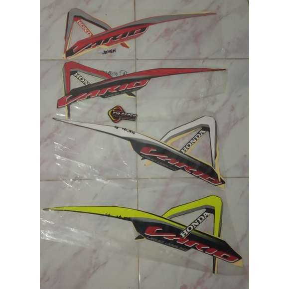 Jual Stiker Striping Motor Honda Vario125 2019 merah hitam putih hijau