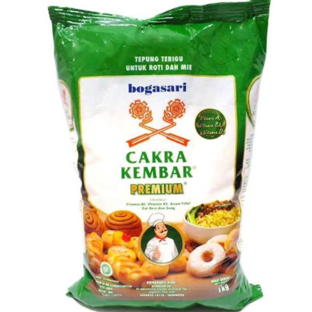 Jual Tepung Terigu Cakra Kembar Cap premium 12x1 | Shopee Indonesia