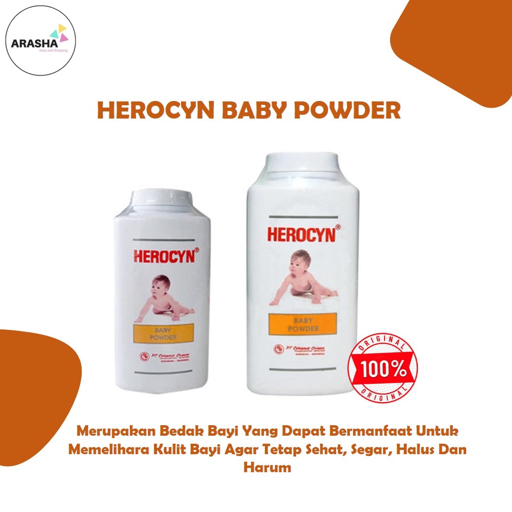 Jual HEROCYN BABY POWDER Bedak Bayi/Bedak Kulit/Gatal Gatal/Alergi