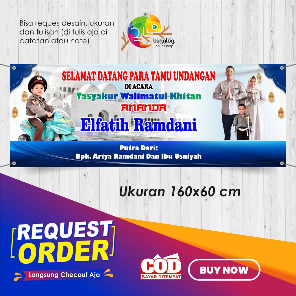 Jual Size 160x60 Cm Spanduk, Banner Selamat Datang Tamu Undangan Di ...