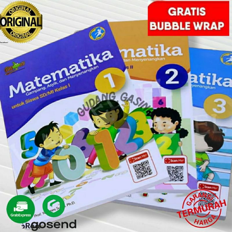 Jual PAKET Buku Matematika GASING SD Kelas 1 Kelas 2 Kelas 3 Kurikulum ...