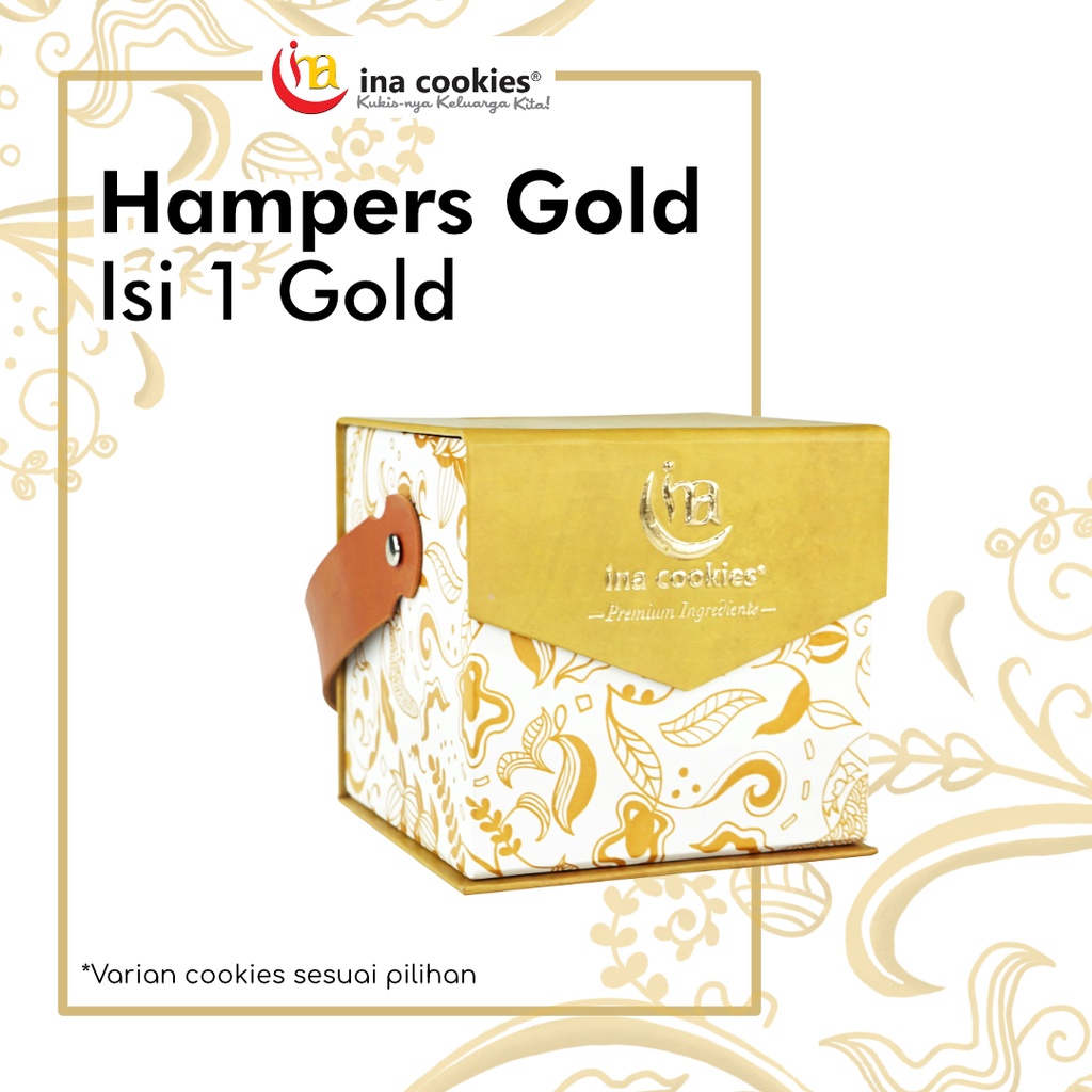 Jual Ina Cookies Hampers Lebaran Kemasan Gold Isi Shopee Indonesia