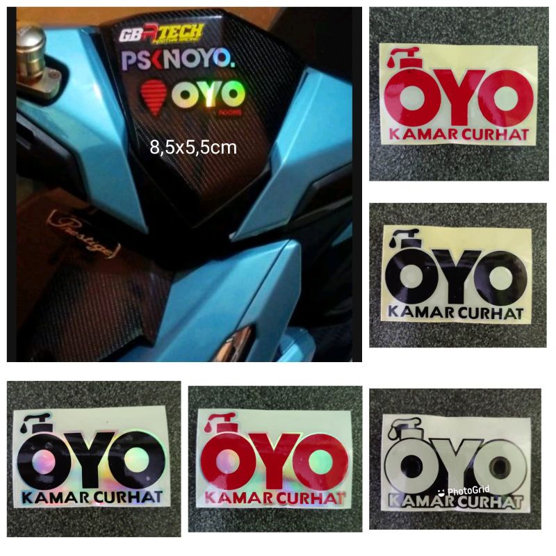 Jual STICKER CUTTING KATA KATA OYO KAMAR CURHAT MOTOR MOBIL MURAH ...