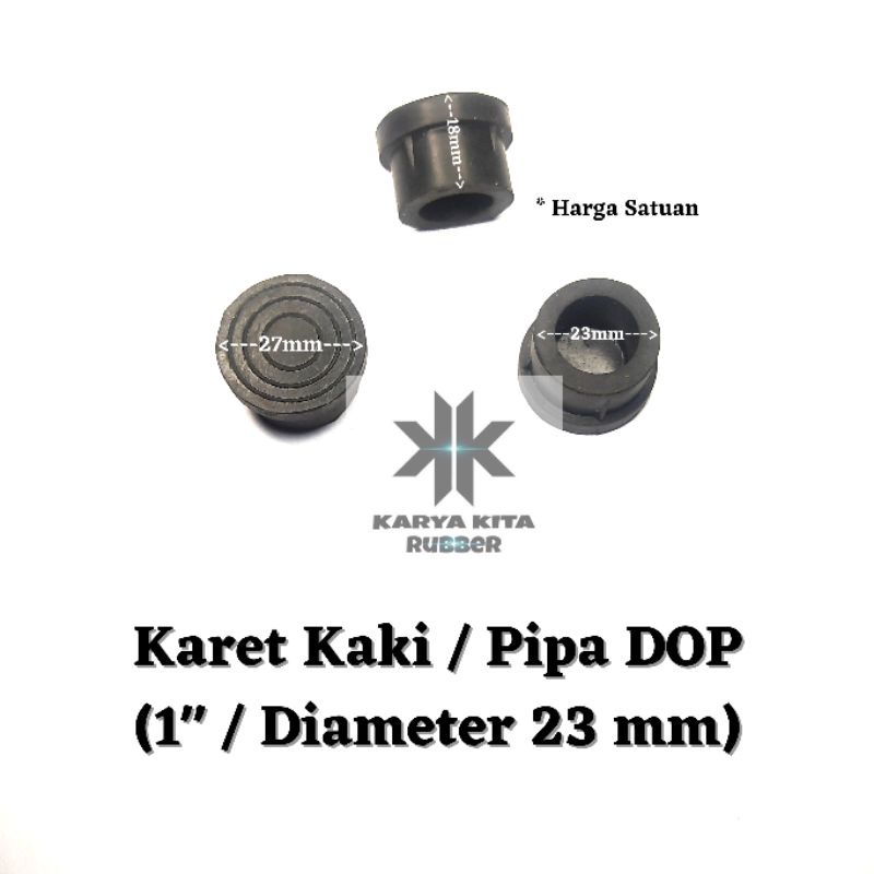 Jual Karet DOP 1 Inch / 23mm Tutup Kaki Meja Kursi Rak Besi / Pipa Besi ...