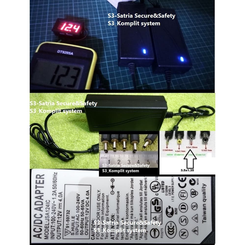Jual Adaptor 12v 2.5A 12V 3a