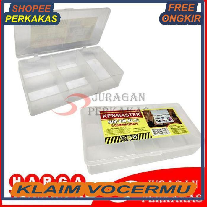 Jual Kenmaster Mk 02 Mini Tool Box Plastik 5 Slot Kotak Komponen
