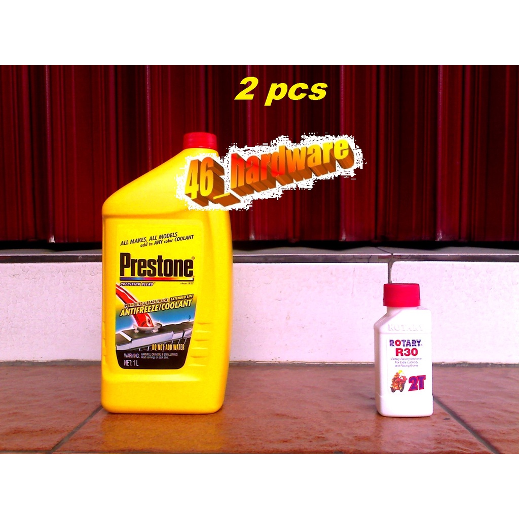 Jual PRESTONE Antifreeze Radiator COOLANT RED PINK 126C 1L & ROTARY R30 ...